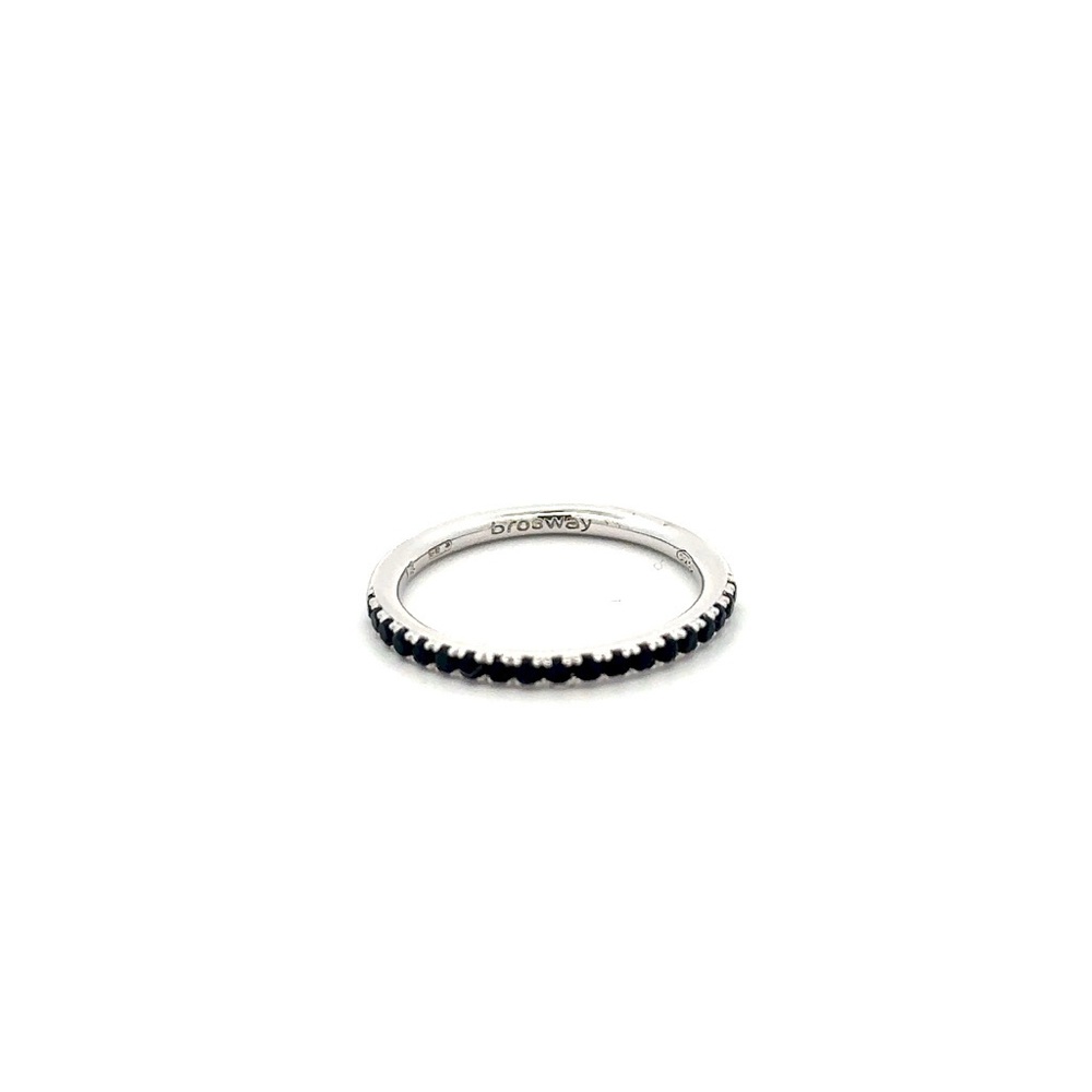 Brosway INK Silver and Black Women's Ring #11